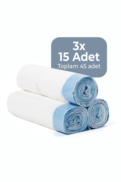 Haustier Akıllı Kedi Tuvaleti Poşeti - 3 Rulo x 15 Adet