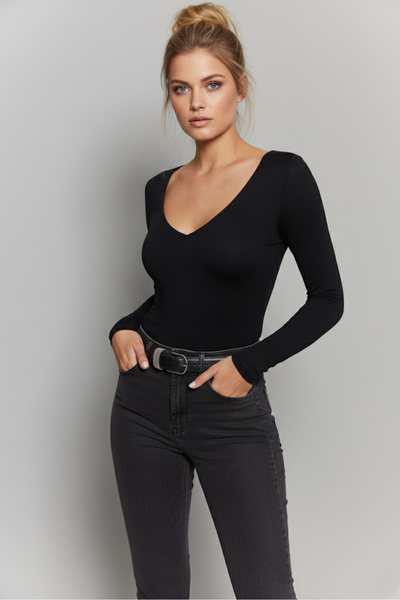 Sienza Дамско боди с V-образно деколте