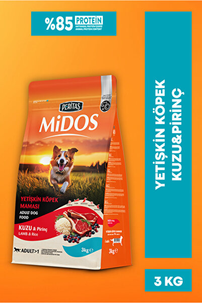 PERİTAS Midos Kuzu ve Pirinçli Yetişkin Köpek Maması Maintenance 3kg