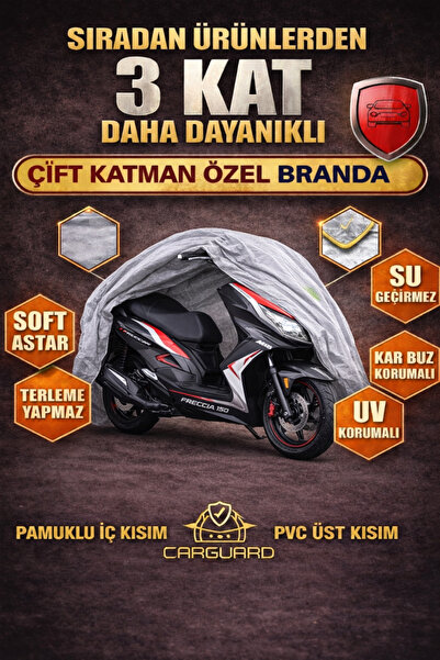 CarGuard Rks Freccia 150 Cc Corded Fabric Motorcycle Canvas Engine Cover - Re...