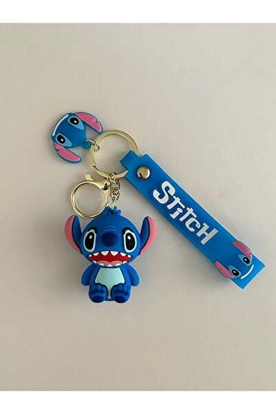 KAYLANIN DÜNYASI سلسلة مفاتيح على شكل شخصية ستيتش - هدية، هدية عيد ميلاد، هدي...