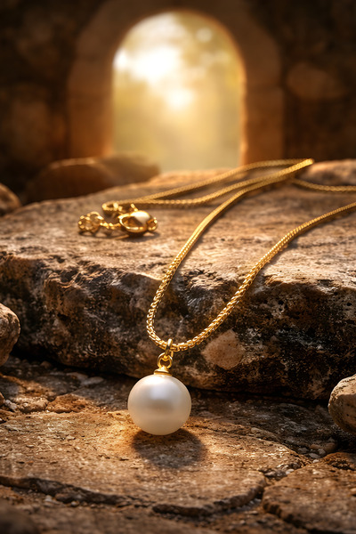 NBS Beautiful Naturel Stones İnci Kolye Kaliteli Nazar Koruma Kaliteli Zincir...