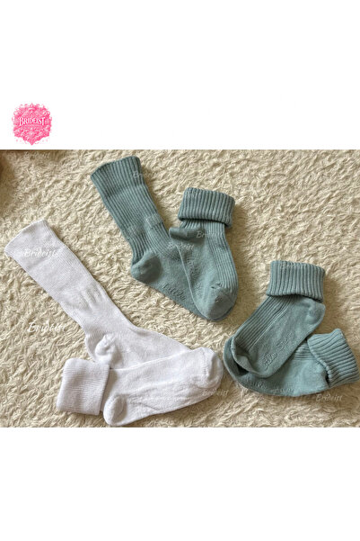 BRIDEIST WEDDING CO Baby Socks | Cotton Rib Textured Soft Flexible Daily Set ...