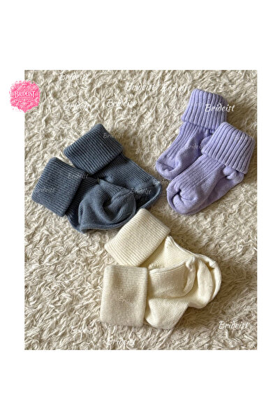 BRIDEIST WEDDING CO Baby Socks | Cotton Rib Textured Soft Flexible Daily Set ...
