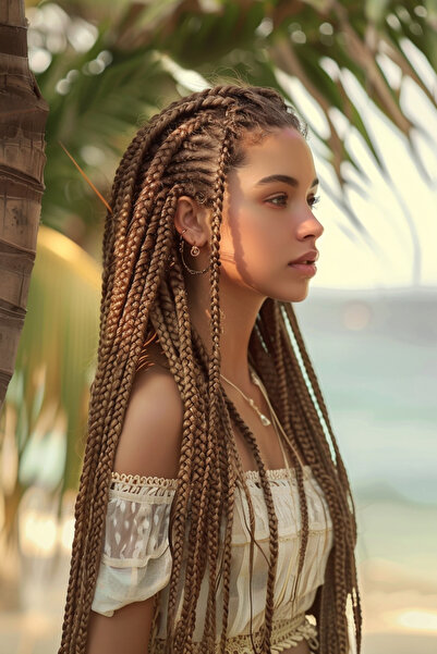 Mina Peruk Sentetik Örgülük Saç Esperer 100 Gr. - Karamel