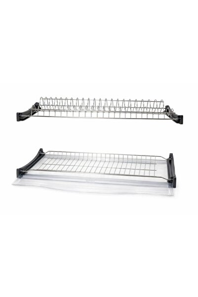 Adsinio Scurgător de vase, Adsinio, oțel inoxidabil SU 205, 2 rafturi, 1 tavă de scurgere, pentru dulap de 600 mm, cromat