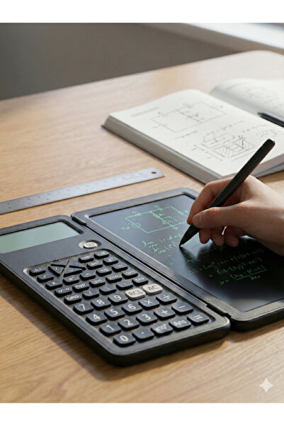 Zilvana Zenvoria 5 İnç Yazı Tahtalı Bilimsel Hesap Makinesi Kalemli Mini Not ...