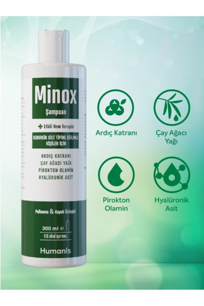 Humanis Minox Şampuan Seboreik Cilt Tipine Eğilimli 300 ml