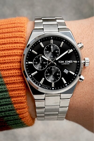 Tom Jones New Season Men's Wristwatch 3 Atm Waterproof Silver Color Bracelet ...