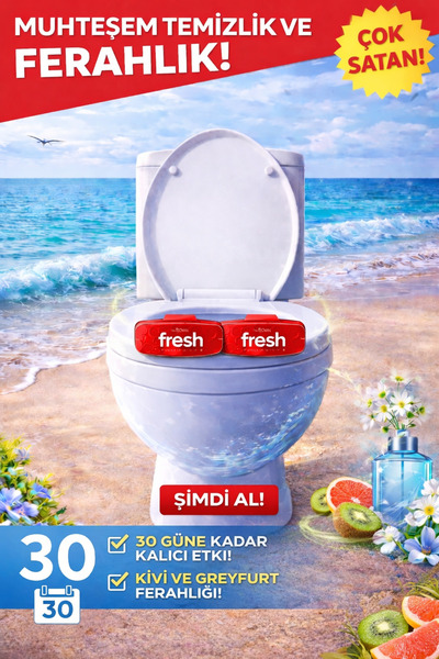 Fresh Products Eco Clip Spiced Tuvalet Koku Giderici 2 Adet