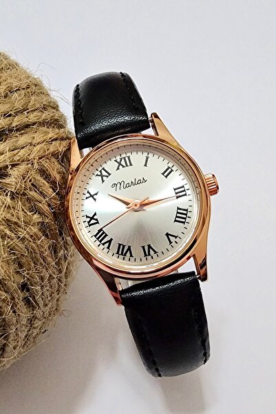 Marlas ساعة يد نسائية ريترو، مينا أرقام رومانية، عتيقة، الحد الأدنى، ذهبي ورد...