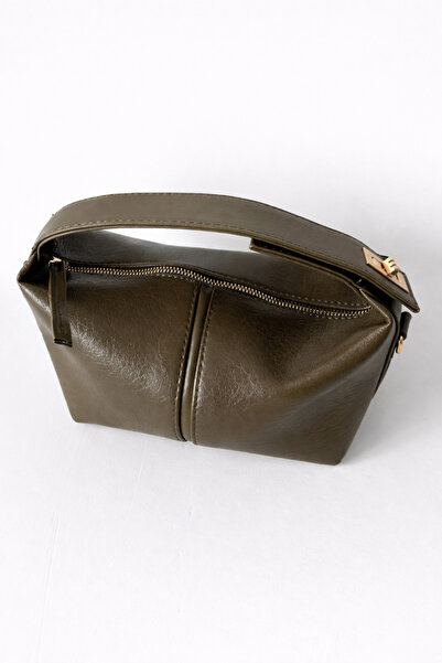 yako Wine Fermuarlı El ve Omuz Çantası Suni Deri Kadın Çanta