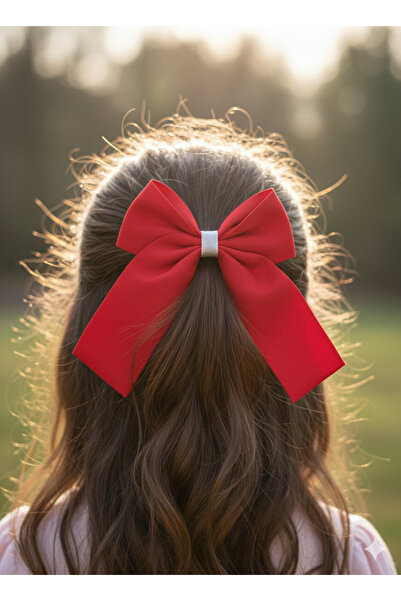 White Alamode Κόκκινο - Λευκό Φιόγκο με Πόρπη