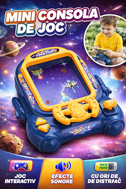 OEM Consola portabila pentru copii cu 64 jocuri incluse Thunder Fighter Adven...