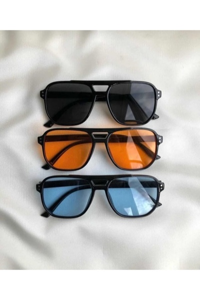 LUPİX مجموعة نظارات شمسية للجنسين من الزجاج الملون للنساء والرجال مكونة من 3 قطع