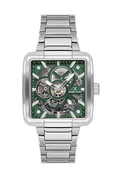 Daniel Klein Skeleton Silver Stainless Steel Watch for Men DK.1.14279-4