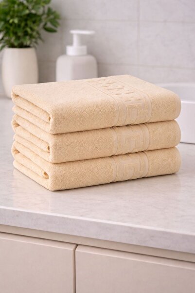 OEM Set 3 prosoape de baie , 100% bumbac pakistanez , 70X130 , 500g/mp