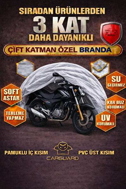 CarGuard غطاء محرك دراجة نارية سوزوكي GS 150R قماش مجدّل - مصنوع من الميفلون