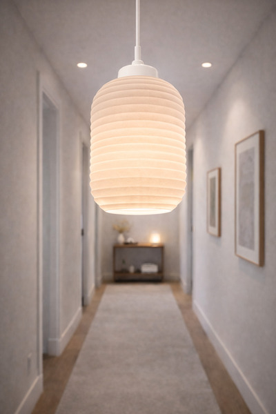 ZAVANSA Dekoratif Mocca Tekli Sarkıt Beyaz Avize