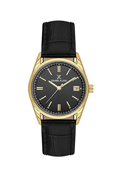 Daniel Klein Premium Black Leather Watch for Women DK.6.14135-2
