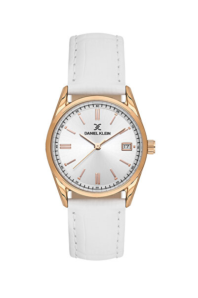 Daniel Klein Premium White Leather Watch for Women DK.6.14135-5