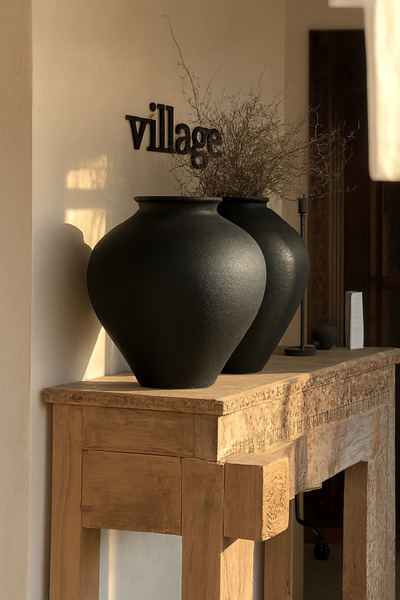 Lui Tasarım Black Texturedmodern Scandinavian Style Eleni Vase Home Decoratio...