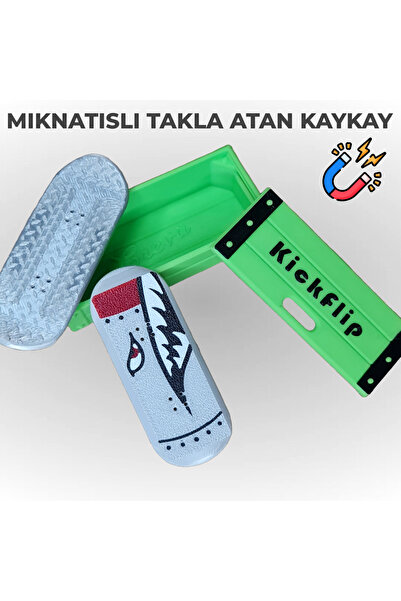 Creva Kickflip Mıknatıslı Kaykay-KöpekBalığı