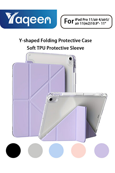 yaqeen حافظة شفافة على شكل حرف Y من مادة TPU لجهاز iPad 11th (A16) وiPad 10th...
