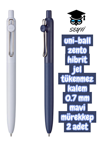 SEYFİKİRTASİYE uni-ball zento hibrit jel tükenmez kalem 0.7 mm mavi mürekkep ...