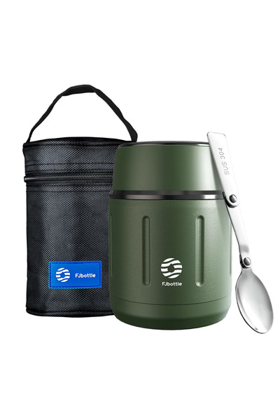 Choice 500ml Army Green Fjbottle 500ml Food Thermos, 316 Stainless Steel Vacu...