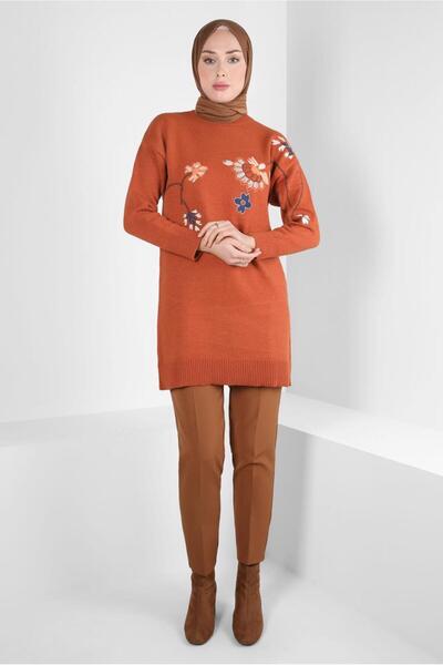 Alvina NAKIŞ DETAYLI TRİKO TUNİK 44117