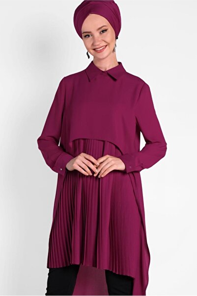 Alvina PİLİSELİ ŞİFON TUNİK 4474