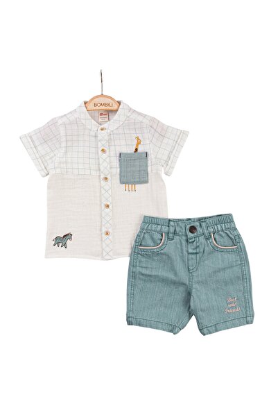 The-kid.co Best Wild Friends – Boys’ 2-Piece Set - Mint