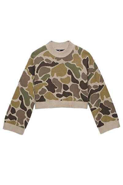 Vans Cammile Camo Kadın Sweatshirt - Kamuflaj