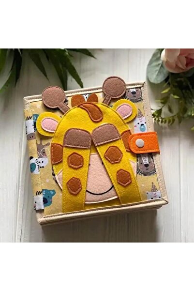 robokids كتاب تعليم اللباد الزرافة من مونتيسوري