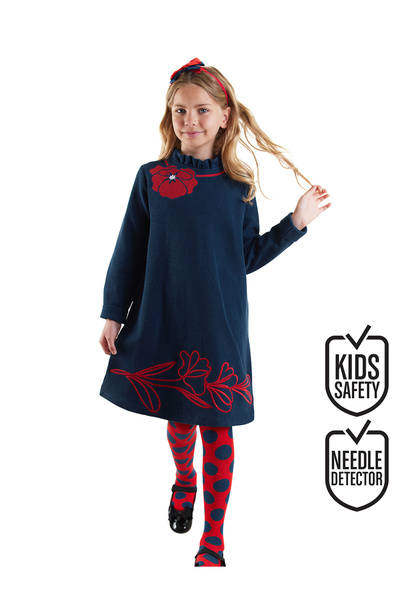 Denokids Φόρεμα Gelincik για κορίτσια Navy Blue