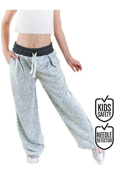 Denokids Girl's Soft Gray Trousers