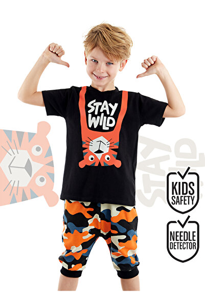 Denokids Set de pantaloni scurți Capri pentru băieți Stay Wild