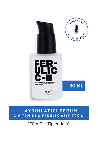 Leef Ferulic C E Serum – %15 C Vitamini %1 Ferulik Asit, Aydınlatıcı & Antiok...