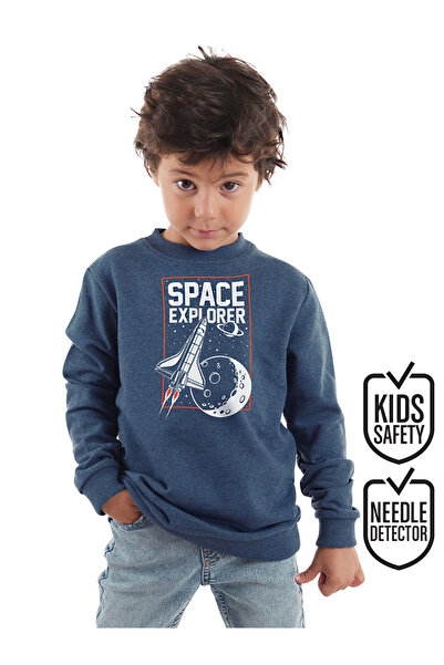 Denokids Boy's Indigo Space Explorer Sweatshirt