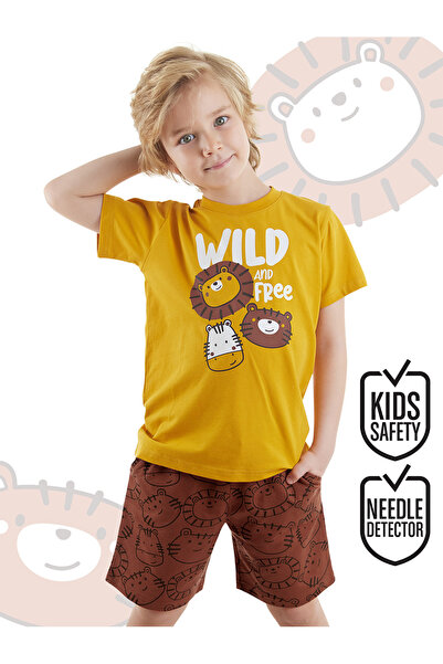 Denokids Boy's Summer T-shirt and Shorts Set - Wild
