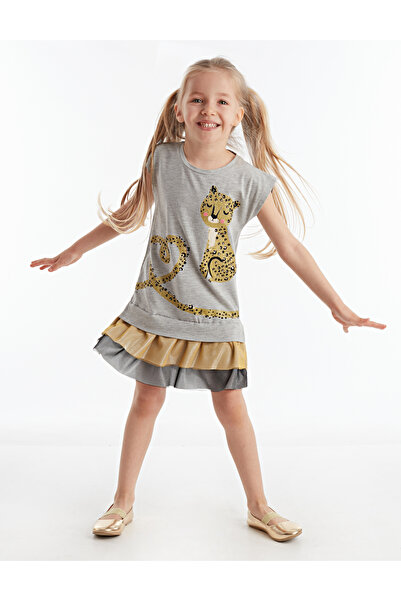 Denokids Mini Leopard Girl's Dress