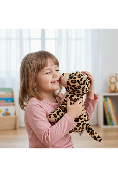 SELAY TOYS Peluş Oyuncak Kaplan 25cm Sevimli Oyuncak Peluş Leopar Hediyelik P...