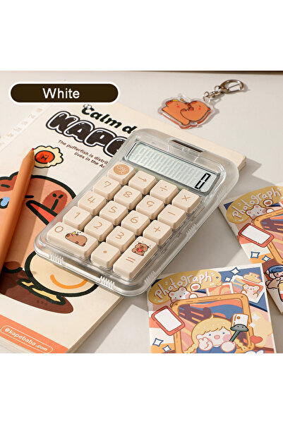 Choice آلة حاسبة تعمل بالطاقة الشمسية ثنائية اللون، شفافة اللون، بيضاء اللون،...