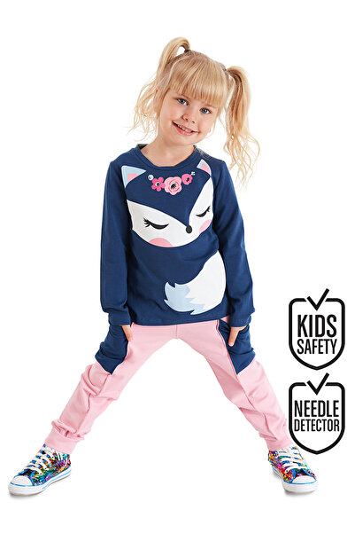 Denokids Set de tricou și pantaloni confortabil pentru fete - Cute Fox