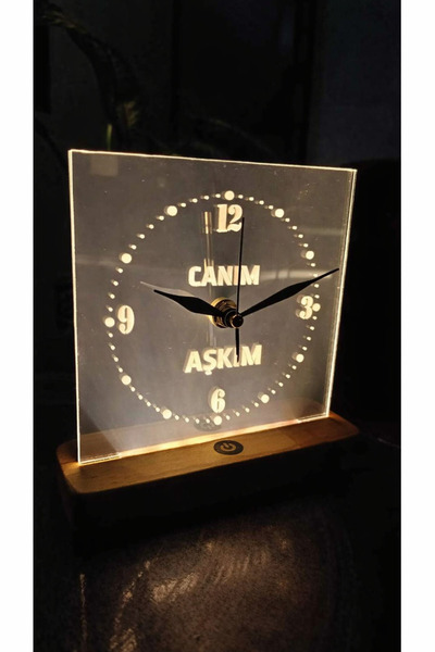 BEKTEK DC Dokunmatik Işıklı Ayna Saat – YILBAŞI Hediyesi(SİYAH ALTLIK)