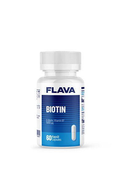 FLAVA Biotin 5000mcg - 60 Kapsül.