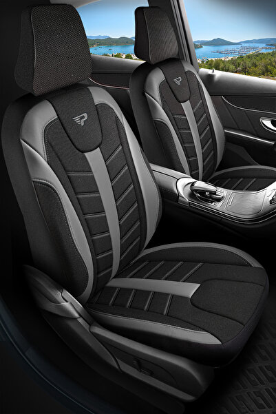 Panda Kılıf Panda Mardi̇n Series Linen Fabric Car Seat Cover - Full Set