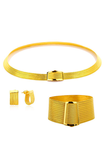 Bilezikci 13 Sıralı Taşsız Trabzon Hasır Gümüş Set