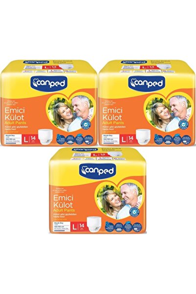 Canped Emici Külot Pants Hasta Yetişkin Bezi L - Büyük - Large Ekonomik Pk 42...